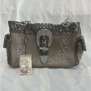 NEW! Montana West purse Gold/Brown